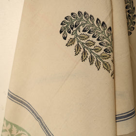 Beige - printed handloom cotton sanganeri towel 15