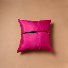 Floral Hand Embroidered Cushion Cover (16 x 16 in) 19
