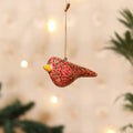 Kashmiri Handpainted Paper Mache Bird Hanging for Home Decor 44