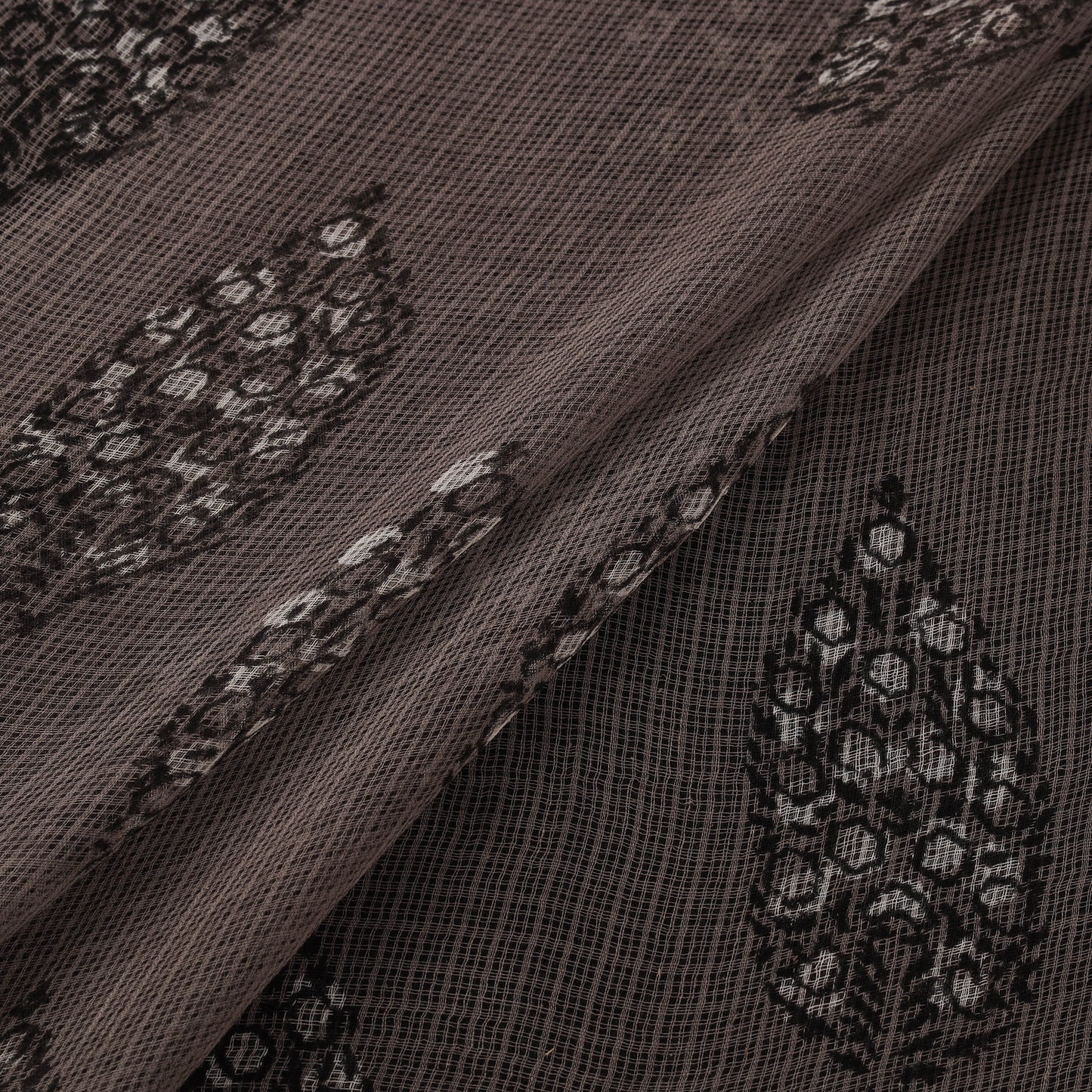 Bagru Dabu Hand Block Print Natural Dyed Kota Doria Cotton Fabric 11