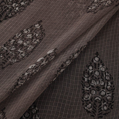 Bagru Dabu Hand Block Print Natural Dyed Kota Doria Cotton Fabric 11