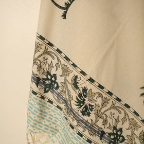 Beige - printed handloom cotton sanganeri towel 16