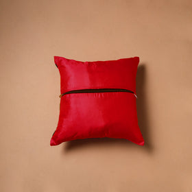 Floral Hand Embroidered Cushion Cover (16 x 16 in) 01
