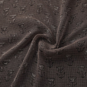 Bagru Dabu Hand Block Print Natural Dyed Kota Doria Cotton Fabric 12