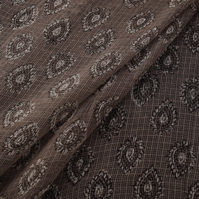 Bagru Dabu Hand Block Print Natural Dyed Kota Doria Cotton Fabric 13