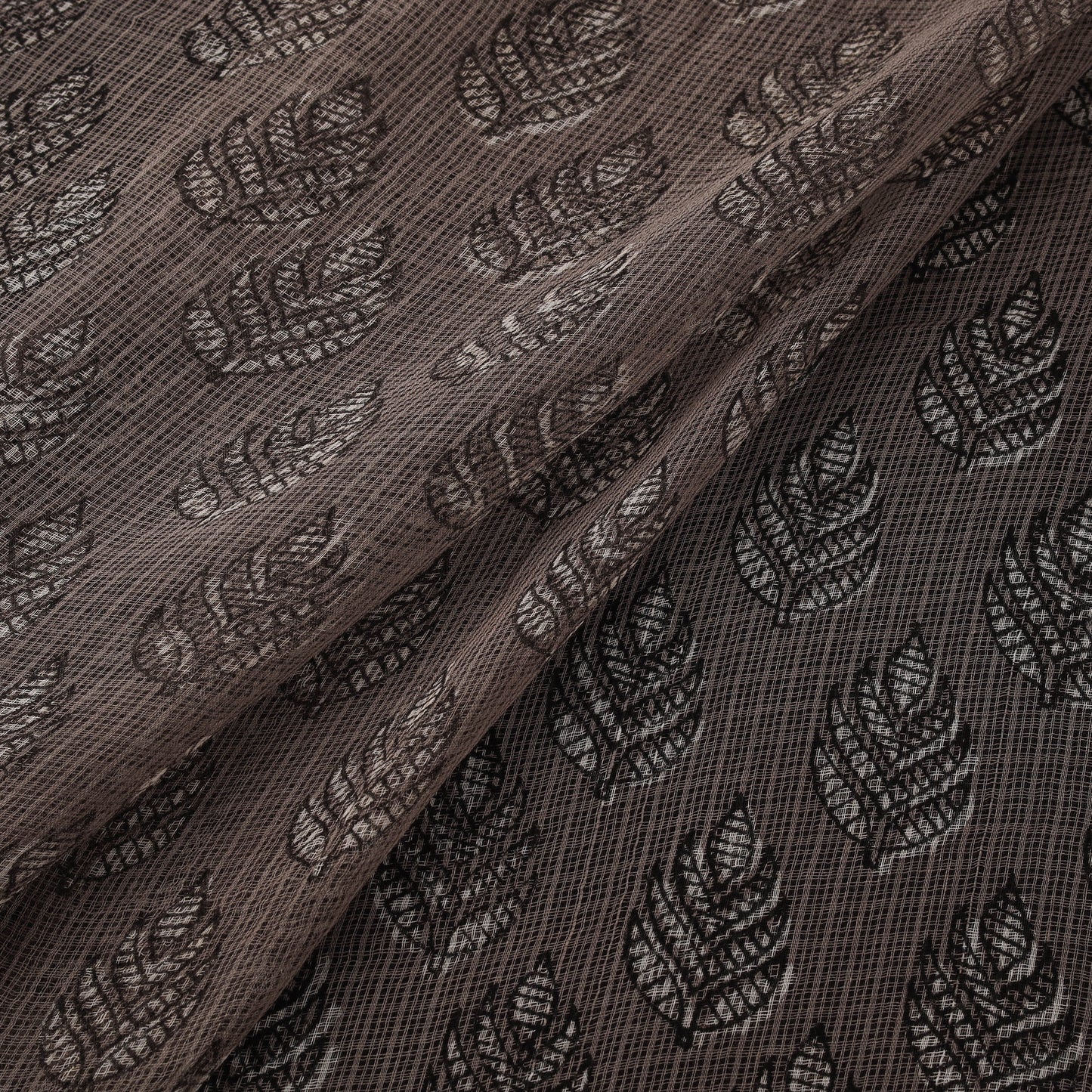 Bagru Dabu Hand Block Print Natural Dyed Kota Doria Cotton Fabric 14