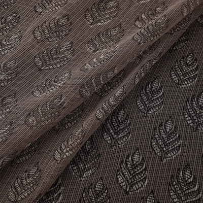 Bagru Dabu Hand Block Print Natural Dyed Kota Doria Cotton Fabric 14