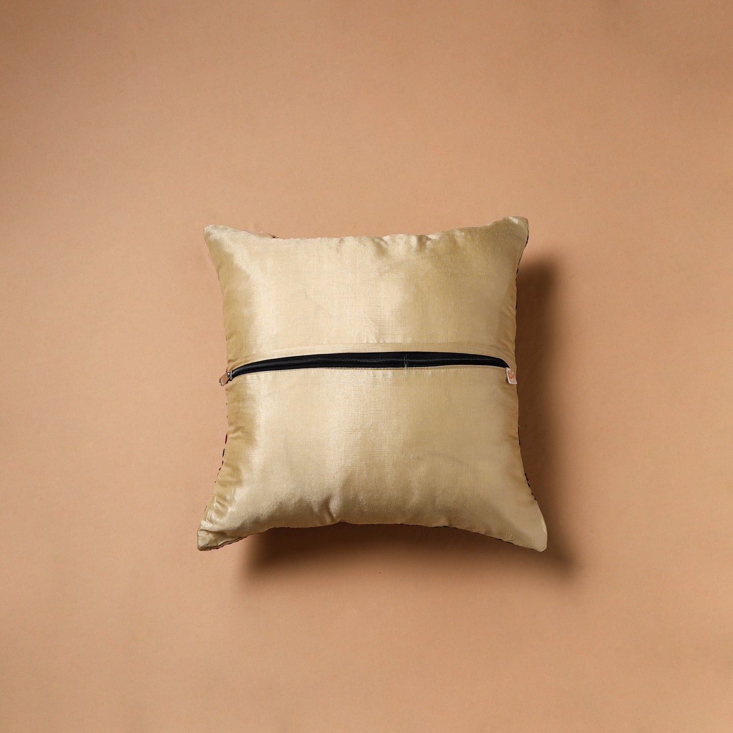 Floral Hand Embroidered Cushion Cover (16 x 16 in) 27