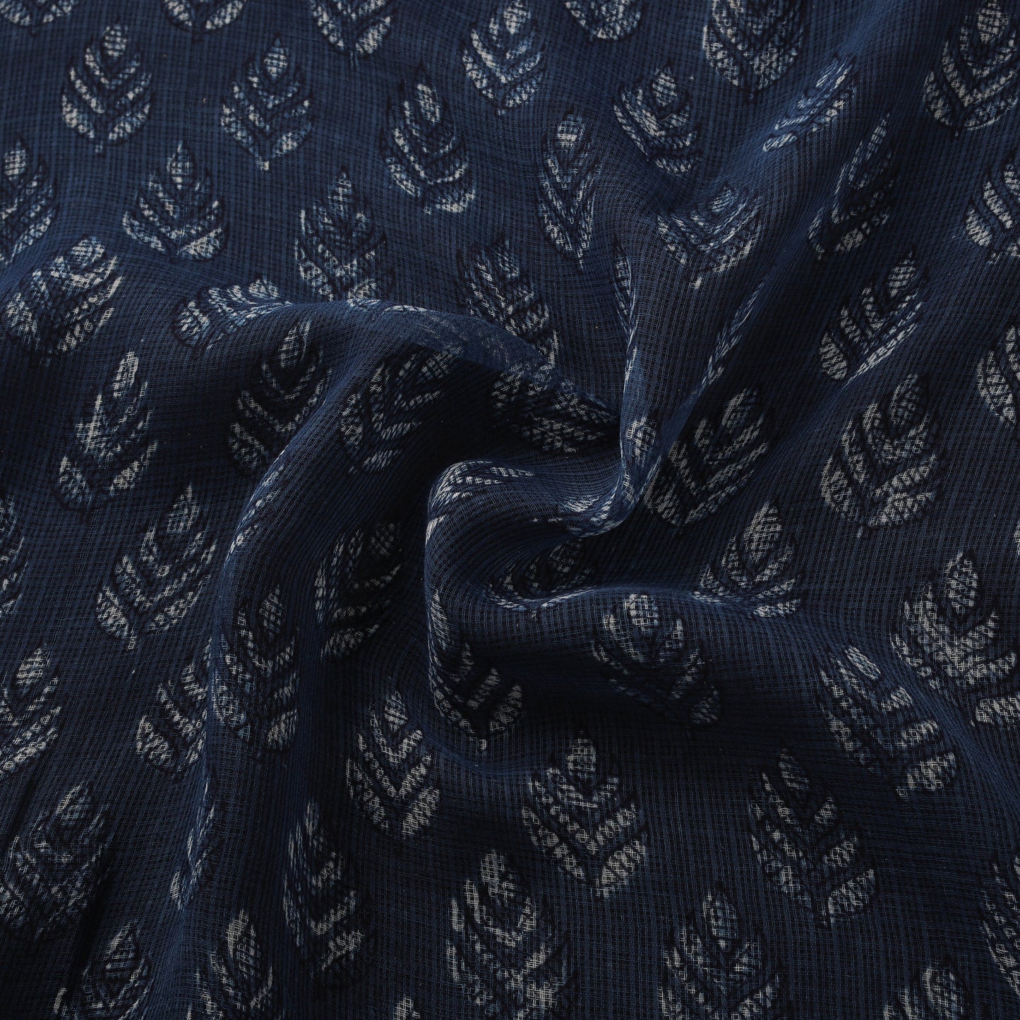 Bagru Dabu Hand Block Print Natural Dyed Kota Doria Cotton Fabric 15