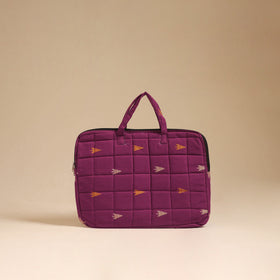 Handcrafted Quilted Laptop Bag (12 x 16 in) 77