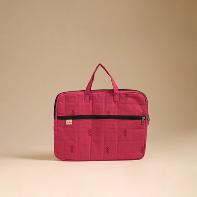 Handcrafted Quilted Laptop Bag (12 x 16 in) 78