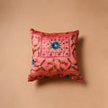 Floral Hand Embroidered Cushion Cover (16 x 16 in) 31