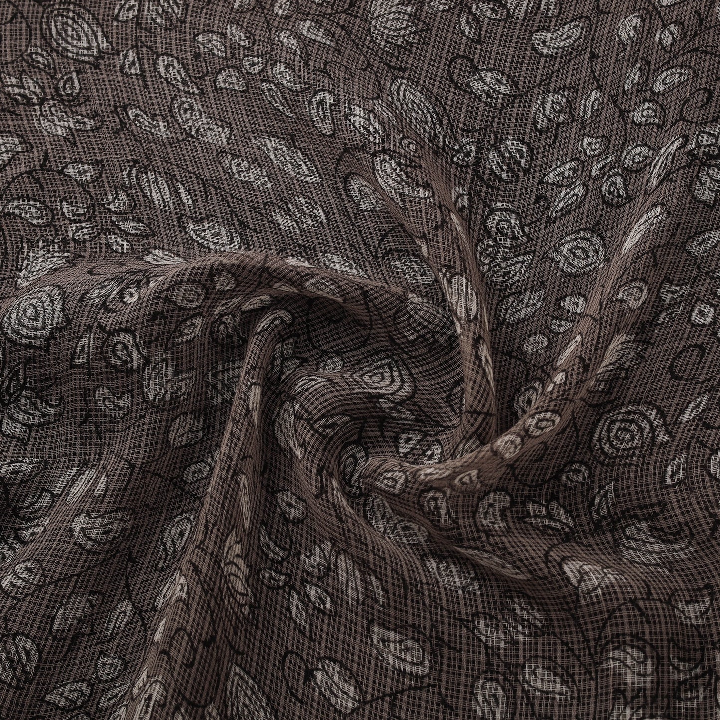 Bagru Dabu Hand Block Print Natural Dyed Kota Doria Cotton Fabric 17