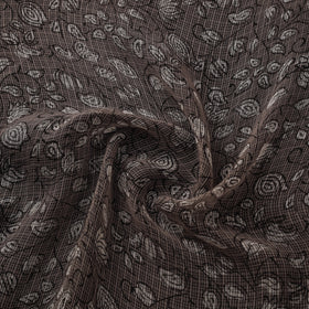 Bagru Dabu Hand Block Print Natural Dyed Kota Doria Cotton Fabric 17