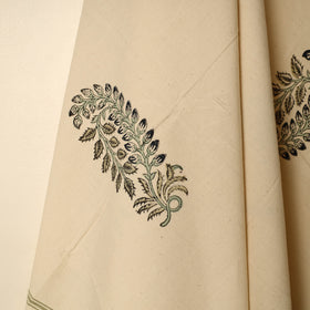 Beige - printed handloom cotton sanganeri towel 20