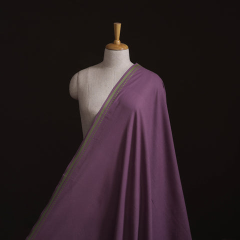 Prewashed Cotton Plain Fabric with Mangalgiri Border 25