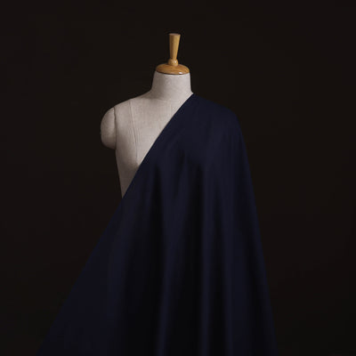 Blue - Prewashed Cotton Plain Fabric 26