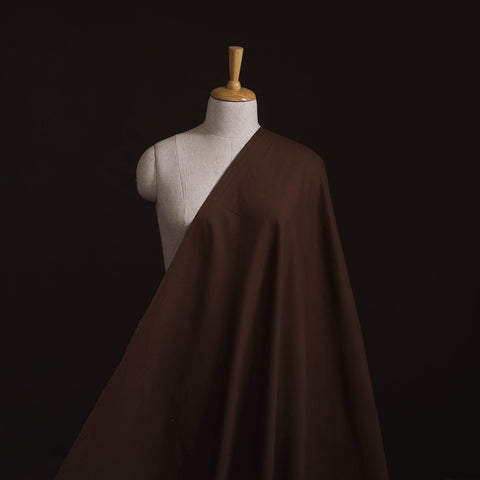 Brown - Prewashed Cotton Plain Fabric 27