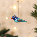 Kashmiri Handpainted Paper Mache Bird Hanging for Home Decor 31