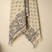 Beige - Block Printed Handloom Cotton Sanganeri Towel 24