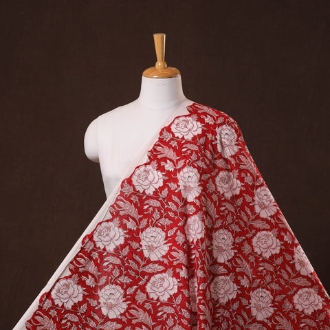 Cotton Hand Block Sanganeri Print Fabric 17