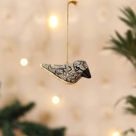 Kashmiri Handpainted Paper Mache Bird Hanging for Home Decor 29