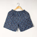  Indigo Block Printed Cotton Unisex Boxer/Shorts 