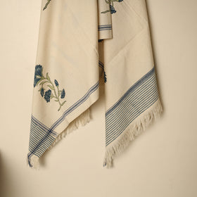  Block Printed Handloom Cotton Sanganeri Towel 