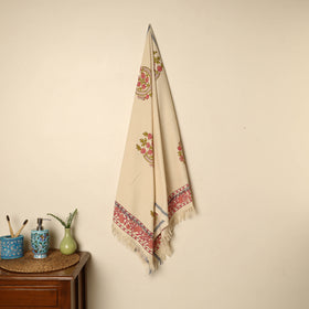  Block Printed Handloom Cotton Sanganeri Towel Online