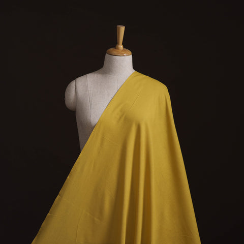 Yellow - Prewashed Cotton Plain Fabric 33