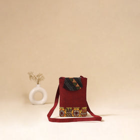 Srikalahasti Handpainted Kalamkari Sling Bag by Dwarka Plus 02