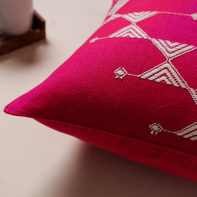 Urmul Kashida Stitch Handwoven Cushion Cover (16 x 16 in) 13