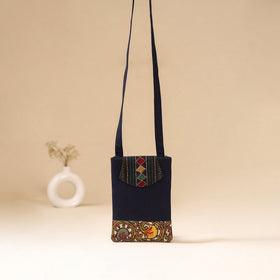Srikalahasti Handpainted Kalamkari Sling Bag by Dwarka Plus 05