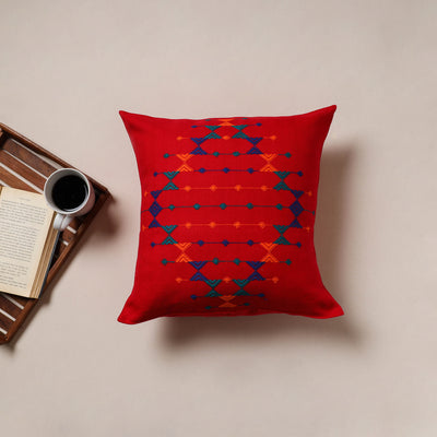 Urmul Kashida Stitch Handwoven Cushion Cover (16 x 16 in) 02