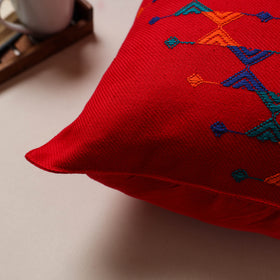 Urmul Kashida Stitch Handwoven Cushion Cover (16 x 16 in) 02