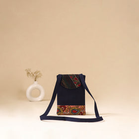 Srikalahasti Handpainted Kalamkari Sling Bag by Dwarka Plus 09