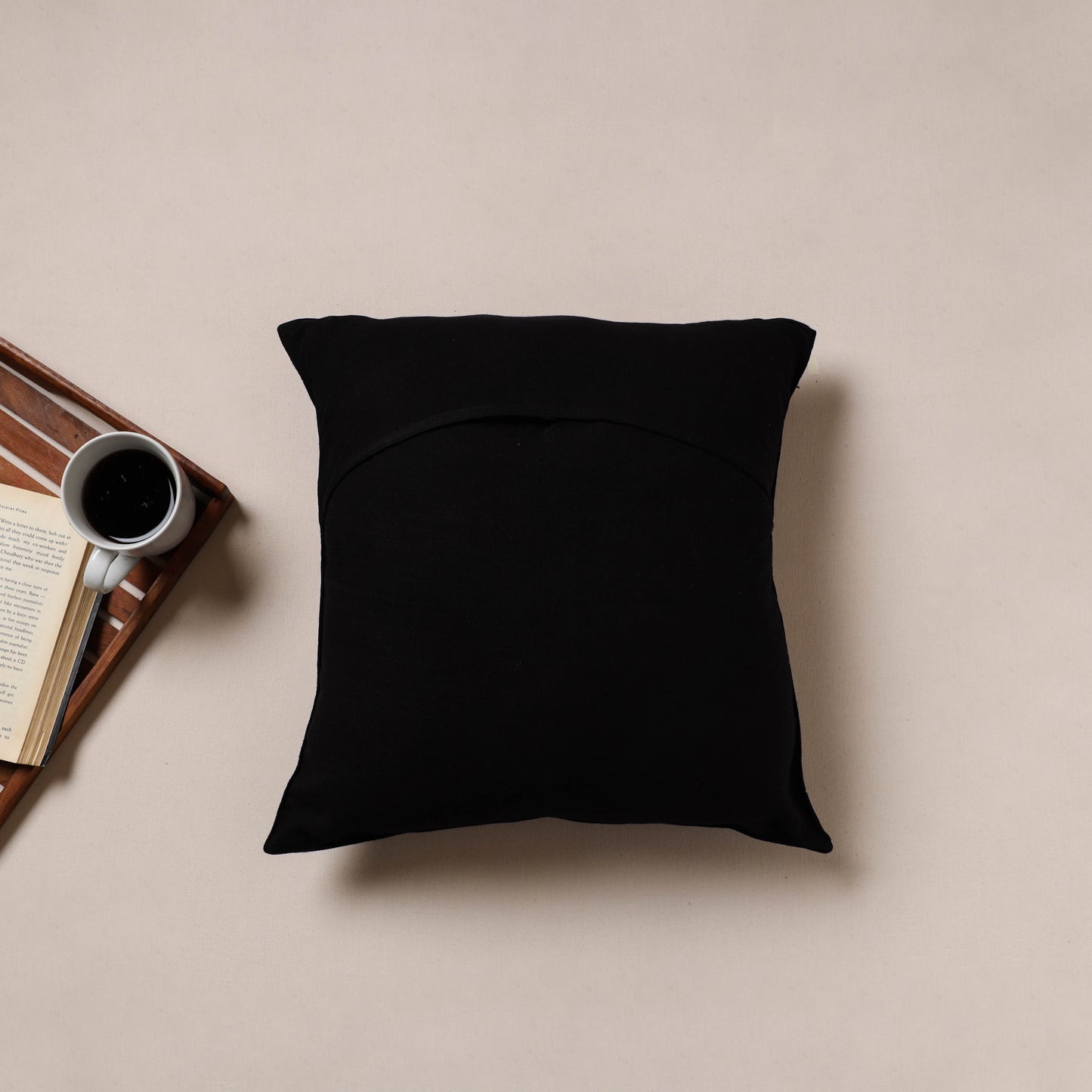 Urmul Kashida Stitch Handwoven Cushion Cover (16 x 16 in) 11