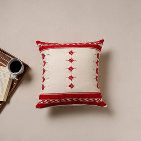 Urmul Kashida Stitch Handwoven Cushion Cover (16 x 16 in) 04
