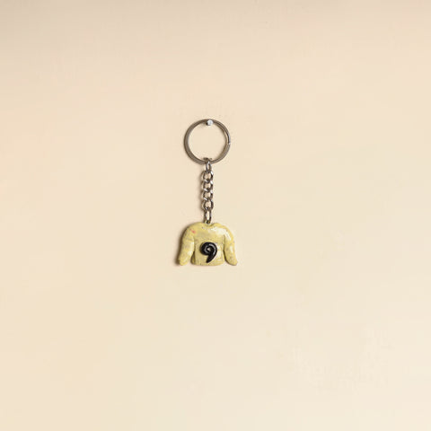 Yellow - Quirklets Handpainted Clay T-shirt Keychain 11