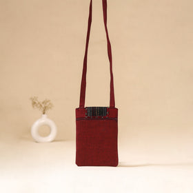 Srikalahasti Handpainted Kalamkari Sling Bag by Dwarka Plus 12