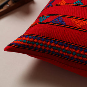 Urmul Kashida Stitch Handwoven Cushion Cover (16 x 16 in) 07