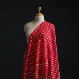Red - Leheriya Tie-Dye Mul Cotton Fabric 14