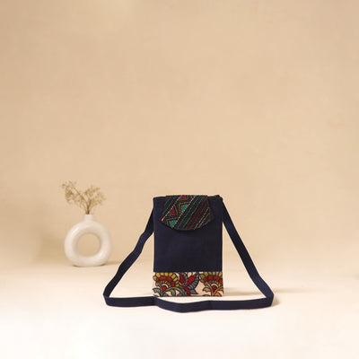 Srikalahasti Handpainted Kalamkari Sling Bag by Dwarka Plus 14