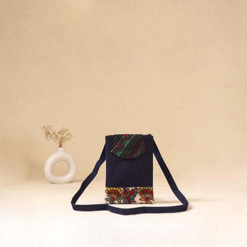 Srikalahasti Handpainted Kalamkari Sling Bag by Dwarka Plus 14