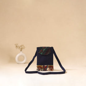 Srikalahasti Handpainted Kalamkari Sling Bag by Dwarka Plus 14