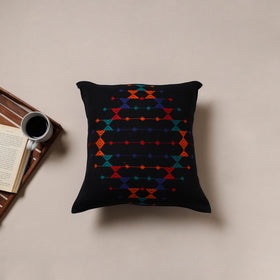Urmul Kashida Stitch Handwoven Cushion Cover (16 x 16 in) 12