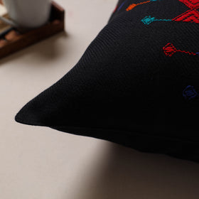 Urmul Kashida Stitch Handwoven Cushion Cover (16 x 16 in) 12