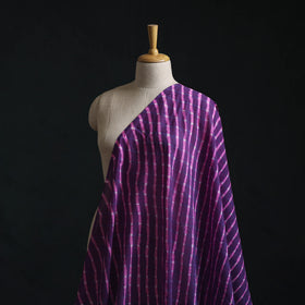 Purple - Leheriya Tie-Dye Mothra Cotton Fabric 07