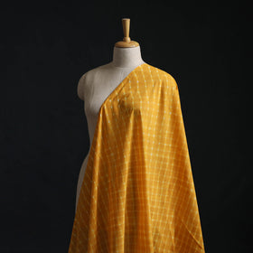 Yellow - Leheriya Tie-Dye Mothra Mul Cotton Fabric 02