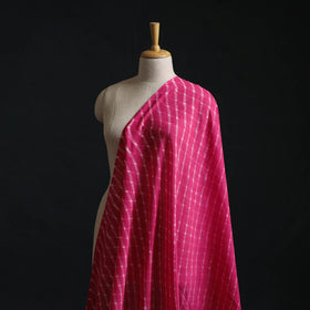 Pink - Leheriya Tie-Dye Mothra Mul Cotton Fabric 03